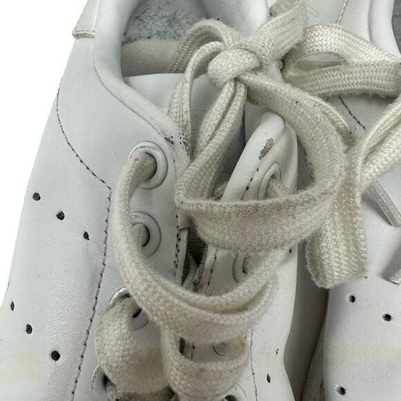 Adidas x Stan Smith Size 5.5 Sneakers White Lace Up Classic Leather‎ Casual Flat - Picture 5 of 9